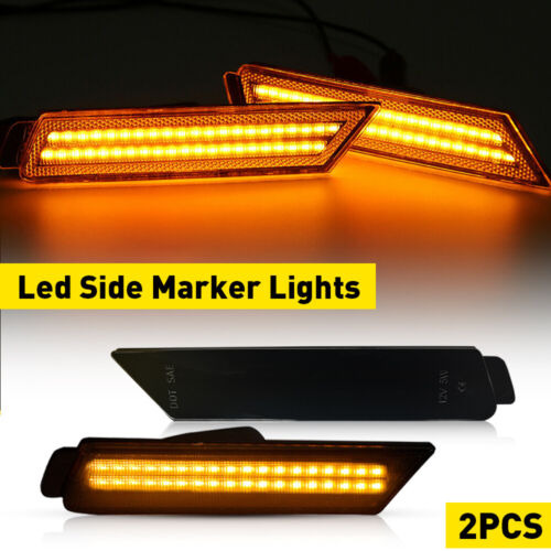 For 2010-2015 Chevrolet Camaro Led Side Fender Marker Li Aab