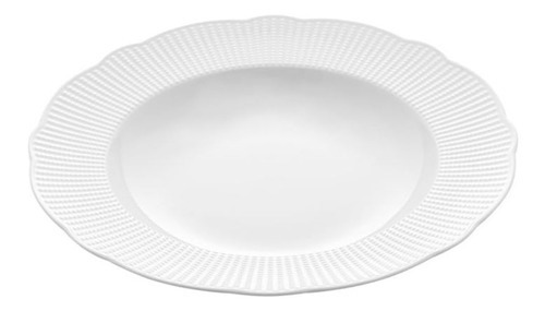 Prato Fundo Em Porcelana Wolff Edirne 23cm Branco