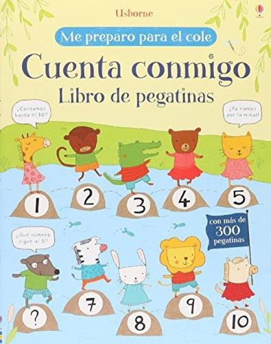 CUENTA CONMIGO. LIBRO DE PEGATINAS, de Greenwell, Jessica. Editorial USBORNE en español