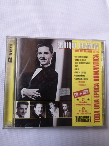 Enrique Guzman Cd+ Dvd Toda Una Época Romántica Álbum Doble 