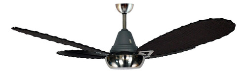 Ventilador De Techo Palas Rattan Negra Tipo Aceituna Atenas Cantidad de aspas 4 Estructura Platil Aspas Negro Diámetro 130 cm Frecuencia 50Hz/60Hz