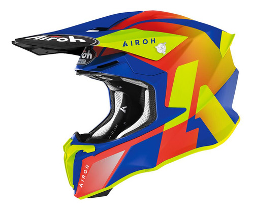 Capacete Motocross Airoh Twist Lift Azure Trilha Off Road