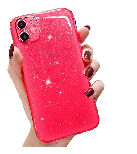 Carcasas Colores Candy Brillo Silicona Para iPhone 11 12 13