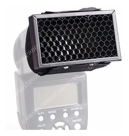 Imagen 3 de 6 de Difusor Panal Honeycomb Flash Speedlite Grid
