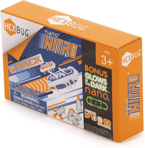 Hexbug Nano Nitro 5 Pack - Juguetes De Vibración Sensorial P