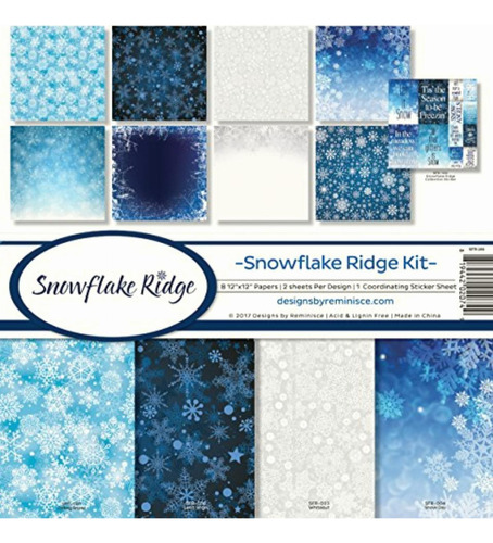 Reminisce Snowflake Ridge Scrapbook Collection Kit