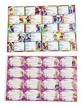 Comprar 10 Planillas De Etiquetas Escolares Para Libros Nombre