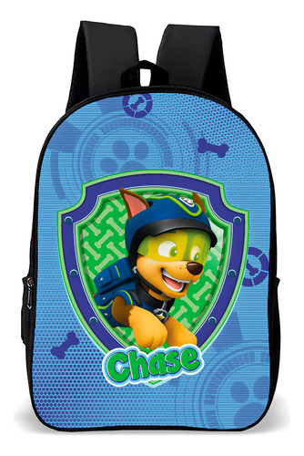 Mochila Escolar Com Estojo Infantil Patrulha Canina Cor Chase Desenho Do Tecido Patrulha Canina 8