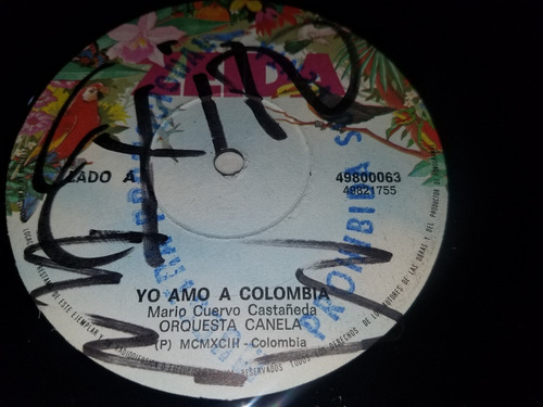 Lp Vinilo Disco Acetato Single Orquesta Canela Merengue