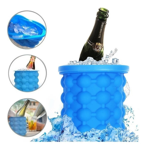 Imagen 8 de 9 de Hielera Cubeta Cubetera Hielo Facil Ice Verano / Tomastore