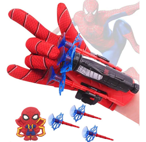 Guantes De Spiderman Para Niños Juguetes Plástico Lanzador