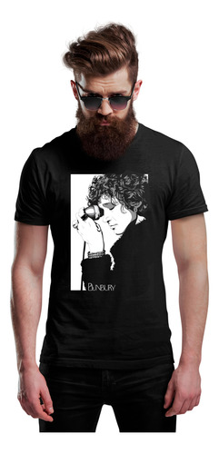 Enrique Bunbury Camiseta Color Negro Disco Greta Garbo