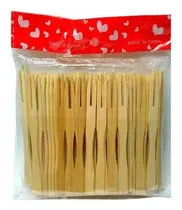 Comprar Tenedor de bambú para pinchos, 9 cm, 100 unidades, para fiestas, decoración, eventos