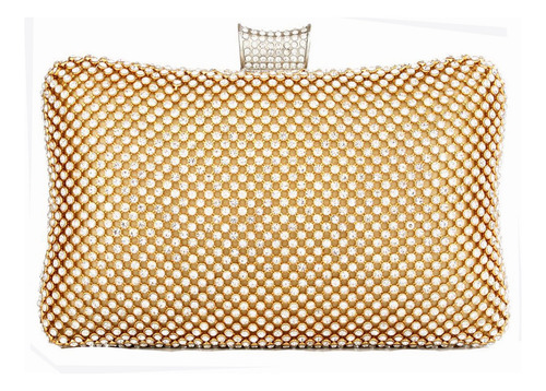 Bolsa Fiesta Dama Elegante Noche Bolso Noche De Fiesta Color Oro