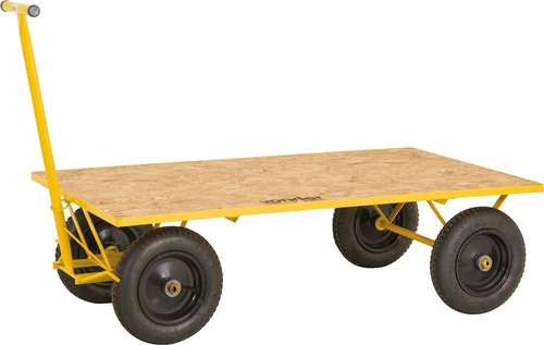 Carro Plataforma 600kg 1,50x0,80m Compensado Pneu Câmara - V