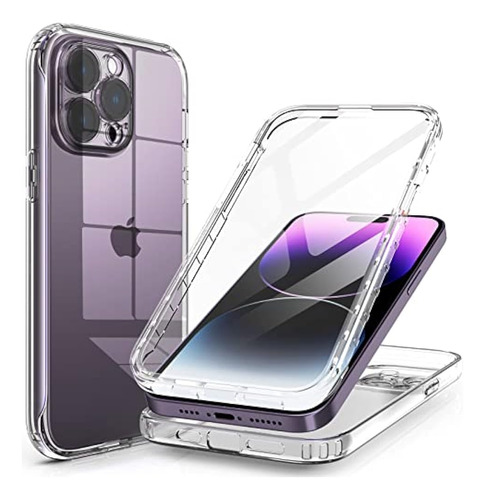 Switdo Compatible Con iPhone 14 Pro Max Case Clear Con Prote