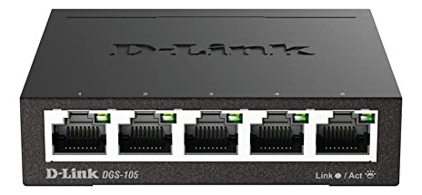 Switch Ethernet D-link 5 Puertos Gigabit Metálico