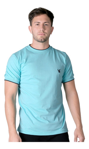 Playera Basico Camiseta Hombre Verde Stfashion 61704607