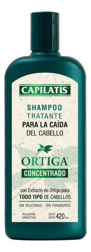 Shampoo Capilatis Anticaida Ortiga Concentrado  X 420ml