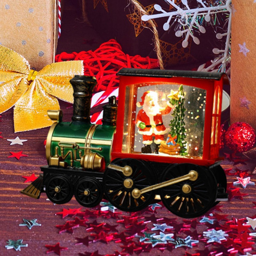 Adorno De Tren Navideño, Regalo De Navidad, Papá Noel Rojo