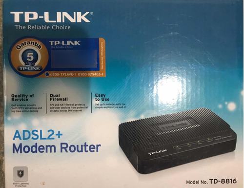 Módem Router Tp-link Adsl2 Nuevo