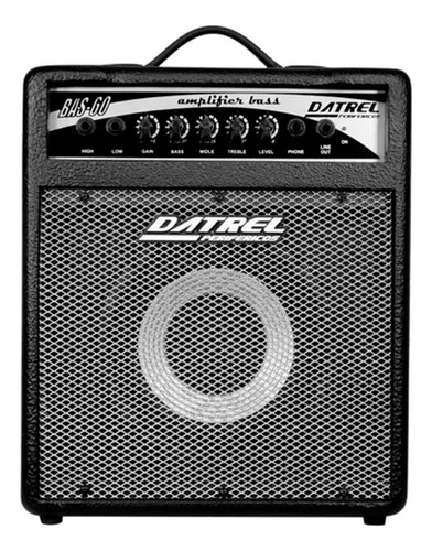 Cubo Amplificador Para Baixo Datrel Bas-60k 8 60w