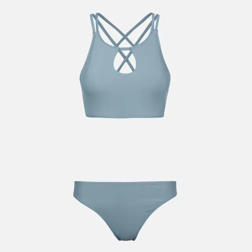 Traje De Baño Mujer Fondo De Bikini Celeste Haka Honu
