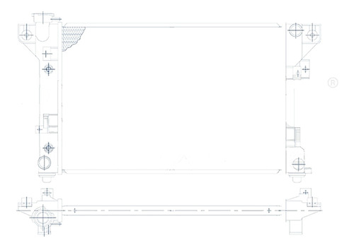 Radiador Chrysler Lebaron 1991 1992 1993 1994 1995 