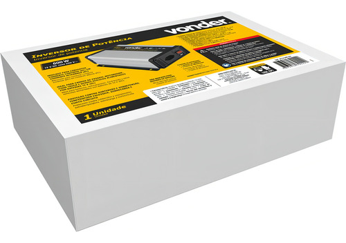Inversor De Potência 600w 12v Dc Para 220v Vonder