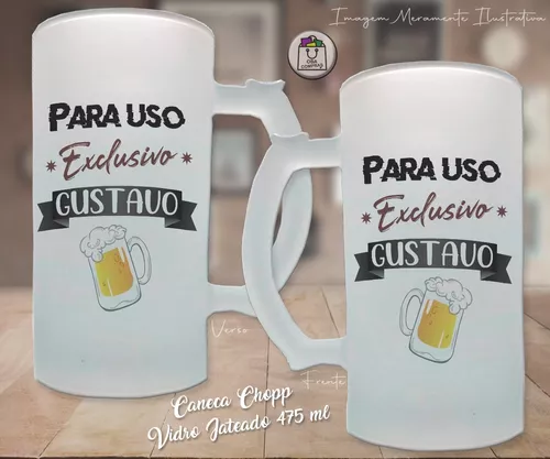 Caneca De Chopp Personalizada Vidro - Arte Personalizada