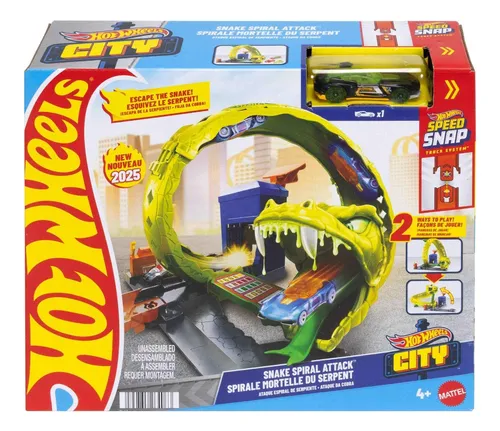 Hot Wheels City Pista Ataque De Serpiente