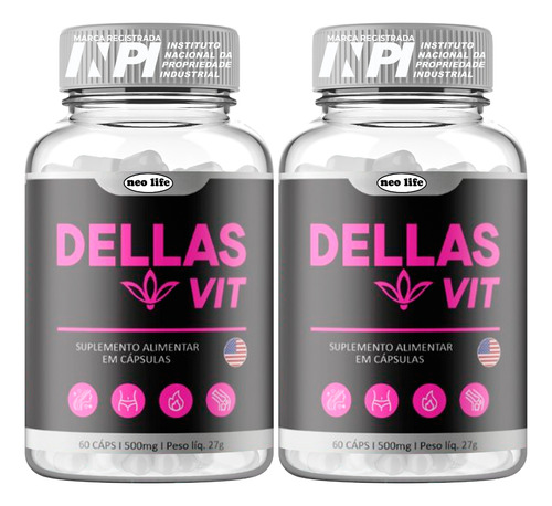 3 Dellas Vit 180 Caps Original - Envio Rápido - Loja Oficial Chega Amanha