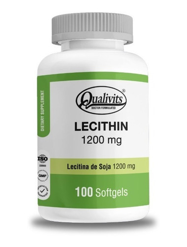 Lecithin Qualivits 1200 Mg X 100 Cápsulas Blandas