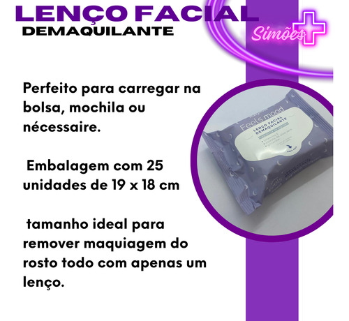 Lenço Demaquilante Umedecido De Limpeza Facial Ruby Skin