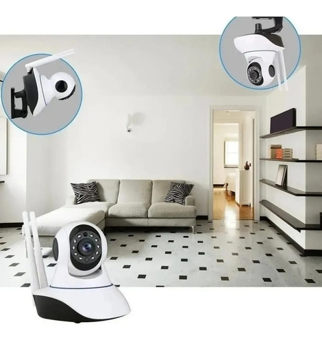 Camara Ip Vigilancia Robotizada Hd/wifi/ 5 Antenas 360 Grado