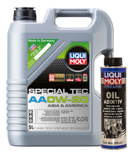 Paq Liqui Moly Special Tec Aa 0w20 Pro Line Oil Additiv