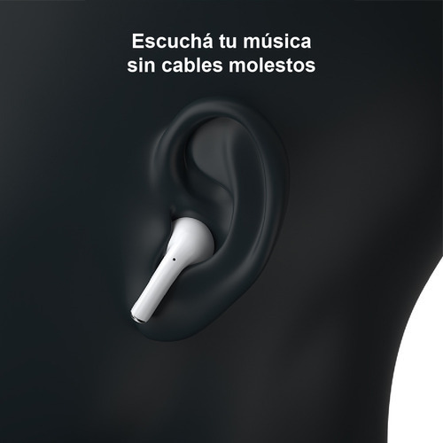 Auricular Bluetooth - Compatible iPhone iPad Celular - Pro 4 Color Blanco