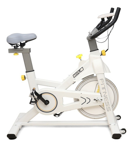 Bike Ergométrica Spinning Cardio Indoor Kht Ciclismo Fitness Cor Branco