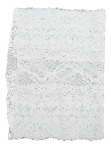 Cinta De Encaje, 23 Cm De Ancho, Suave, Elástica, Decorativa