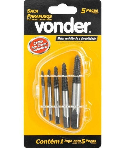 Extrator De Parafusos Espanados Danificados Macho Rosca Kit