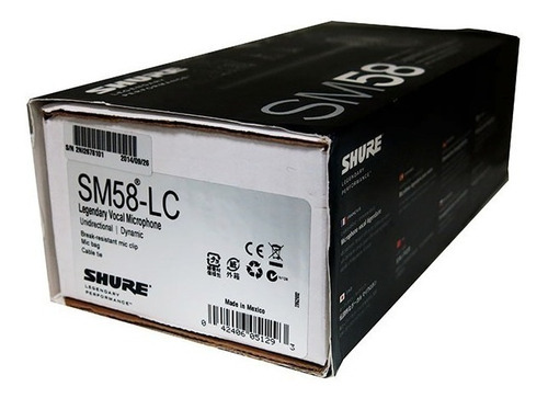 Micrófono dinámico profesional SM58-lc color negro