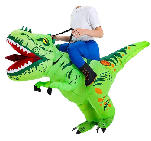 Traje De Dinosaurio Inflable Traje De Dinosaurio 80 A 100 Cm