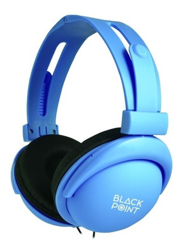 Auricular Black Point H30 Vincha Microfono Azul Full