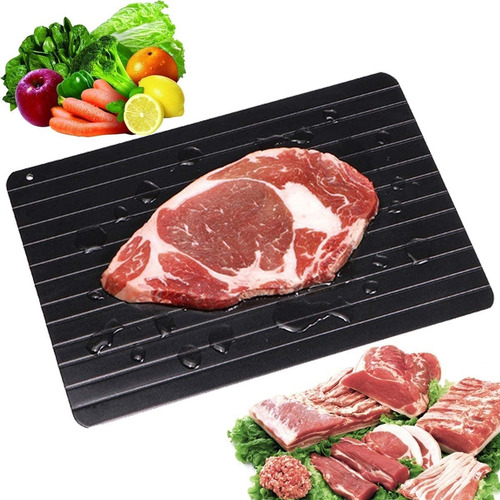 Imagen 1 de 5 de Bandeja Descongeladora De Alimentos Tabla Aluminio Defrost