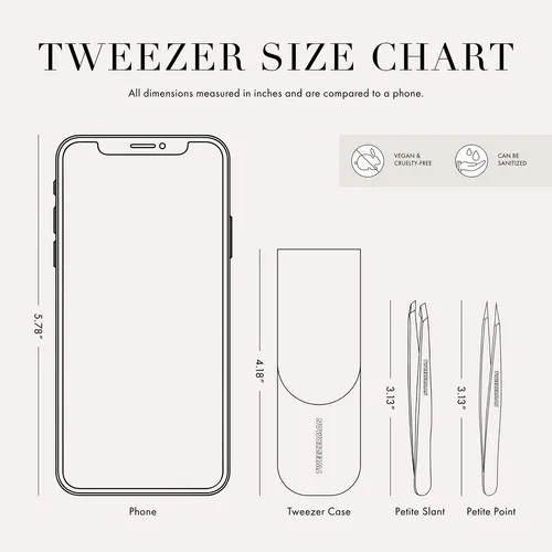 Juego De Pinzas Tweezerman Exclusivo Con Forma De Té Rosa In