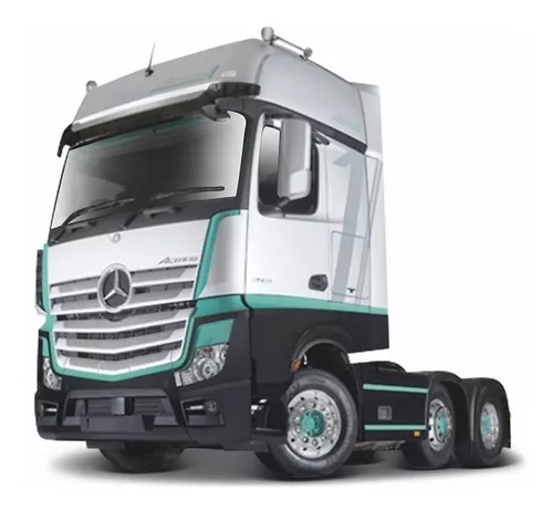 Miniatura Mercedes Benz Actros 4x2 Com Carreta 1/32 - Welly