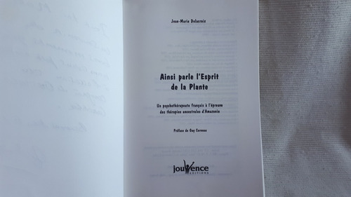 Ainsi Parle L Esprit Plante J M Delacroix Jouyence Frances