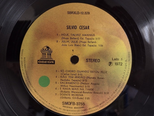 Lp Silvio Cesar (1972) - Hoje, Talvez Amanhã (Usado)