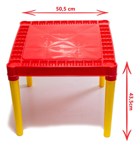 Mesa Tritec + Hora Rush Desenho Magico Infantil P/ 4 5 6 Ano