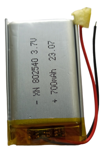 Batería Polímero De Litio 3.7v 700mah 802540 Recargable